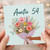 Auntie 54th Birthday Card, Floral Bouquet Card for Auntie