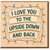 I Love You to the Upside Down and Back Greeting Card - Romantic Cute Fairy Lights Design - Love Anniversary Valentine’s Card for Partner, Boyfriend, Girlfriend, Husband or Wife