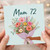 Mum 72nd Birthday Card, Floral Bouquet Birthday Card for Mum