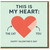 Funny Valentine's Day Card - This Is My Heart: The Cat, You - Cat Lover Card for Partner, Boyfriend or Girlfriend - Cute Heart Illustration - Blank Inside