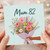 Mum 82nd Birthday Card, Floral Bouquet Card for Mum