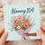 Nanny 104th Birthday Card, Floral Bouquet Greeting Card