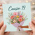 Cousin 19th Birthday Card, Floral Bouquet Design