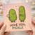 Cute Pickle Pun Love Card - Love You, Pickle - Funny Anniversary or Valentine’s Day Card for Boyfriend, Girlfriend or Partner - Kawaii Pickles with Hearts