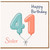 Sister 41st Birthday Card