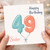 Sister 49th Birthday Card, Happy Birthday Balloon Number Design