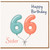Sister 66th Birthday Card, Happy Birthday Balloons Design