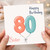 Sister 80th Birthday Card