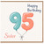 Sister 95th Birthday Card, Happy Birthday 95 Card