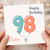 Sister 98th Birthday Card, Happy Birthday Balloon Number 98 Card