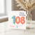 Sister 108th Birthday Card, Happy Birthday Balloon Design