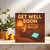 Get Well Soon Respawn Fast Gaming Card - Funny Gamer Video Game Get Well Card, Cosy Cup & Console Design, 145mm x 145mm Square, Includes Kraft Envelope