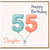 Daughter 55th Birthday Card, Happy Birthday Daughter Balloon Number 55 Card