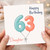 Daughter 63rd Birthday Card, Happy Birthday Balloon Design