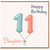 Daughter 71st Birthday Card, Happy Birthday Daughter Balloon Number 11 Card