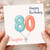 Daughter 80th Birthday Card, Happy Birthday Balloon Design