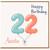 Auntie 22nd Birthday Card, Happy Birthday Card for Auntie