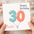 30th Birthday Card for Auntie, Happy Birthday Balloon Design