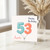 Auntie 53rd Birthday Card, Happy Birthday Balloon Number Card