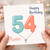 54th Birthday Card for Auntie