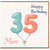 35th Birthday Card for Mum, Happy Birthday 35 Balloon Design