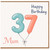 37th Birthday Card for Mum, Happy Birthday Balloon Design