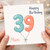 39th Birthday Card for Mum, Happy Birthday 39 Mum Card