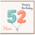 Mum 52nd Birthday Card
