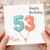53rd Birthday Card for Mum, Happy Birthday Mum Card