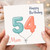 54th Birthday Card for Mum, Happy Birthday Balloon Design