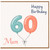 Mum 60th Birthday Card, Happy Birthday 60 Mum Card