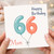 66th Birthday Card for Mum, Happy Birthday Mum 66 Card