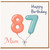 87th Birthday Card for Mum, Happy Birthday Balloon Number Card