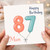 87th Birthday Card for Mum, Happy Birthday Balloon Number Card