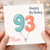 93rd Birthday Card for Mum, Happy Birthday Balloon Design