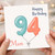 94th Birthday Card for Mum, Happy Birthday Balloon Number 94 Card