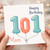 Mum 101st Birthday Card, Happy Birthday 101 Mum Card