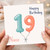 19th Birthday Card for Niece, Happy Birthday Niece Card