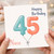 Niece 45th Birthday Card, Happy Birthday Balloon Number 45 Card