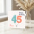 Niece 45th Birthday Card, Happy Birthday Balloon Number 45 Card