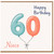 Niece 60th Birthday Card, Happy Birthday Balloon Design