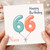 Niece 66th Birthday Card, Happy Birthday Balloons Design