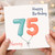 Nanny 75th Birthday Card, Happy Birthday Balloon Design