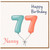 Nanny 77th Birthday Card