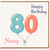 Nanny 80th Birthday Card