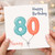 Nanny 80th Birthday Card