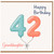 Granddaughter 42nd Birthday Card, Happy Birthday Balloon Number Card