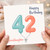 Granddaughter 42nd Birthday Card, Happy Birthday Balloon Number Card