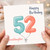 Granddaughter 52nd Birthday Card, Happy Birthday Balloon Number Design
