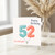 Granddaughter 52nd Birthday Card, Happy Birthday Balloon Number Design